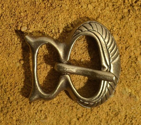 VIKING ARMOUR BUCKLE, TIN ALLOY