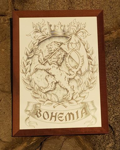 BOHEMIA, FRAMED PICTURE