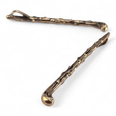 SHILLELAGH, IRISH WALKING STICK, PENDANT, BRONZE