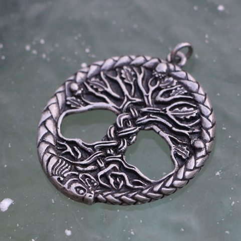 CELTIC OAK SACRED TREE OF LIFE PENDANT ZINC