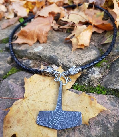 HEIMIR, THOR'S HAMMER, DAMASCUS STEEL - BOLO