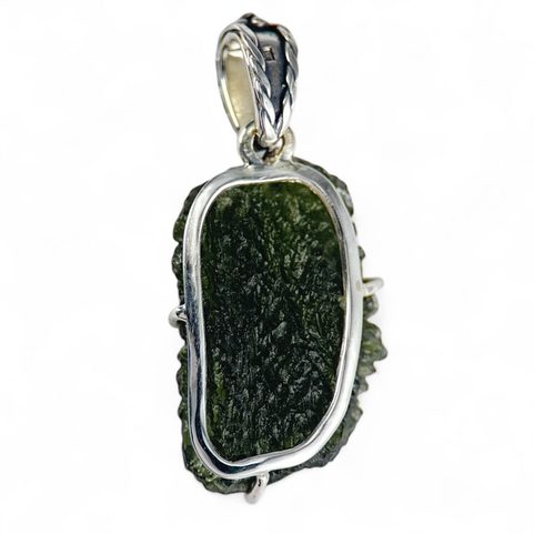 COSMO, MOLDAVITE, PENDANT, SILVER 925/1000