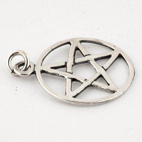 PENTAGRAM, SILVER PENDANT, AG 925, SMALL