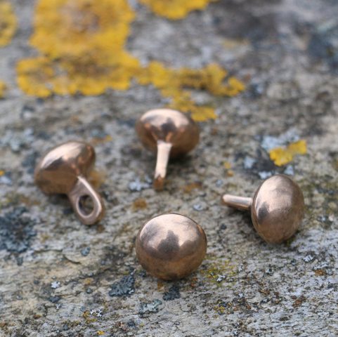 VIKING BUTTON, BIRKA, SWEDEN, BRONZE