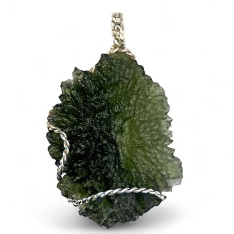 NORICA, PENDANT - MOLDAVITE, SILVER 925/1000
