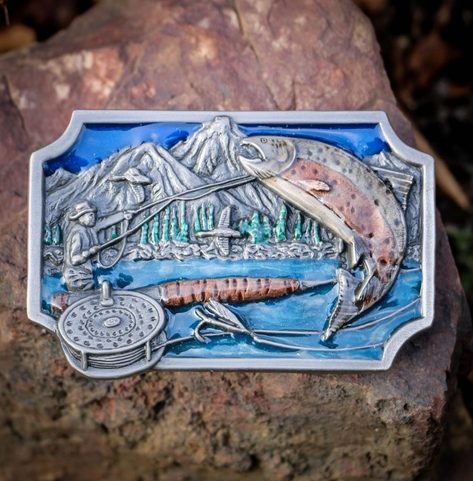 FISCH, ANGELN GÜRTELSCHNALLE, GÜRTELSCHNALLE