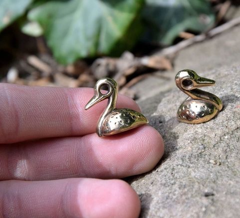 CELTIC DUCK, FRANCE, PENDANT, BROZE