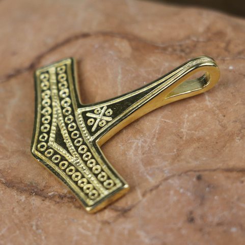 THOR HAMMER DENMARK GOLD PLATED