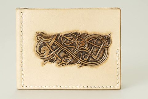 GELDTASCHE AUS LEDER - WIKINGER