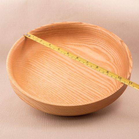 LARGE HISTORICAL BOWL, WOOD
