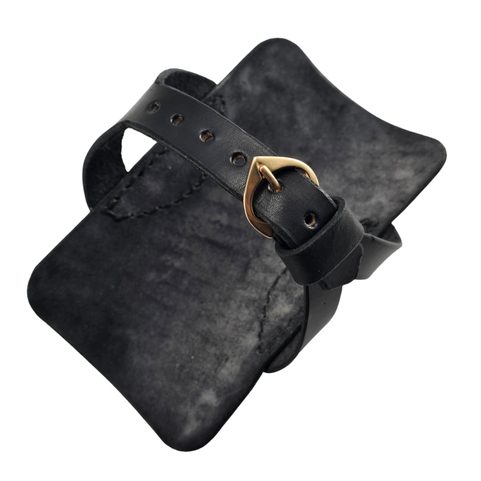 ARCHER' GUARD BALDRIC, LEATHER BRACER, BLACK
