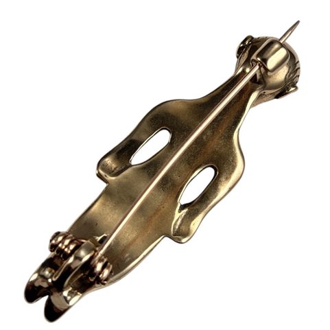 KELTISCHE BRONZE SCHNALLE, FIBEL, FIGUR, REPLIK