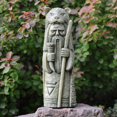 VELES, SLAVIC GOD, STATUETTE ARTIFICIAL STONE