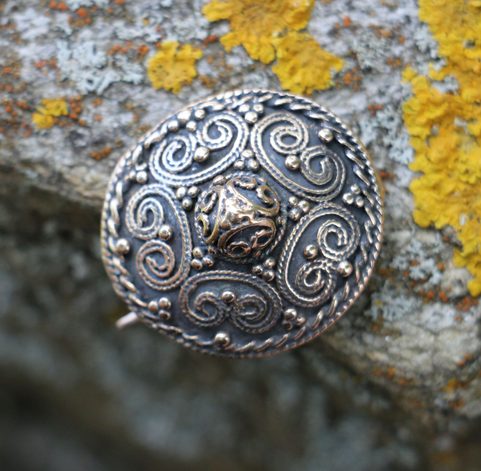 VIKING BROOCH, STORA RYK, FÄRGELANDA, SWEDEN, BRONZE