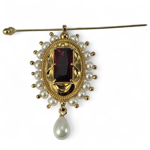 MEDIEVAL BROOCH, BURGUNDY, 15TH CENTURY
