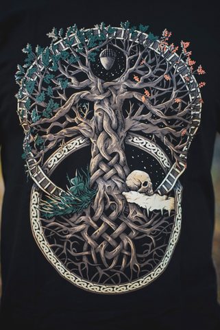 ARBRE DE VIE - T-SHIRT, COLORÉ