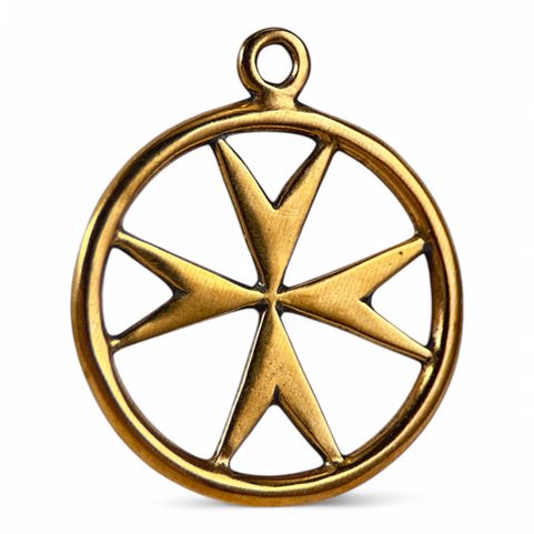 TEMPLAR CROSS, MEDIEVAL PENDANT, BRONZE