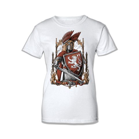 KING IRON AND GOLDEN - PREMYSL OTAKAR II., LADIES T-SHIRT, WHITE