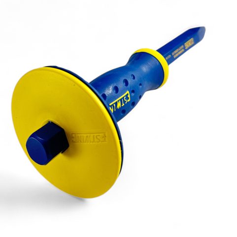 ESTWING POINTED TIP ROCK CHISEL WITH GRIP GUARD