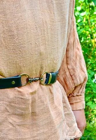 CROCHET DE CEINTURE CELTIQUE À TÊTE DE CHEVAL, BOUCLE