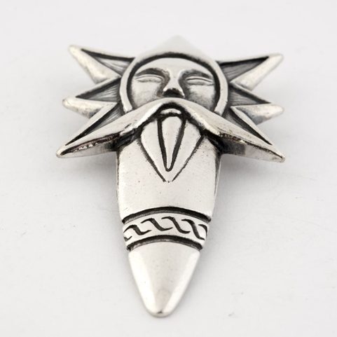 PERUN, SLAVIC THUNDER GOD, PENDANT, SILVER 925
