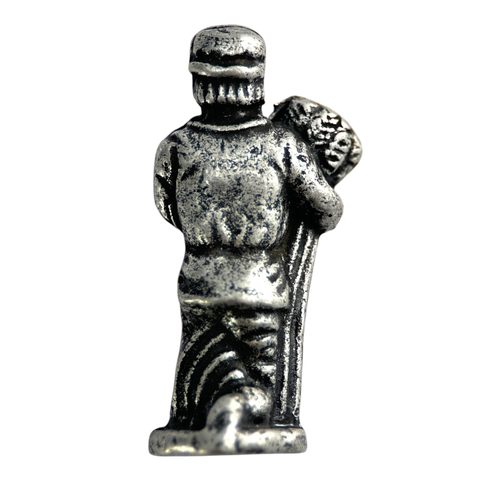 PEASANT, FIGURINE, ZINC