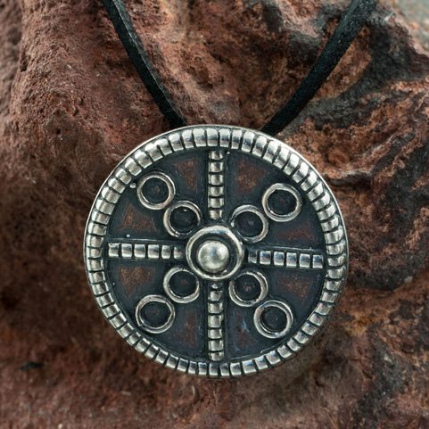SUN CIRCLE, OPPIDUM ZAVIST, CELTIC PENDANT, SILVER