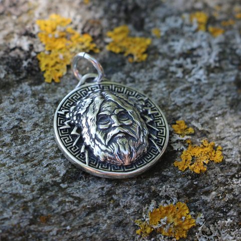 ZEUS, DIEU GREC, PENDENTIF EN ARGENT 925