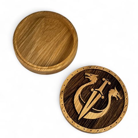 OAK BOX FOR JEWELRY AND BRACELETS