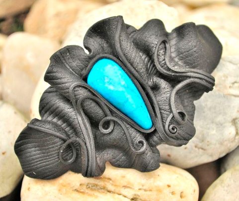 TURQUOISE HAIR CLASP