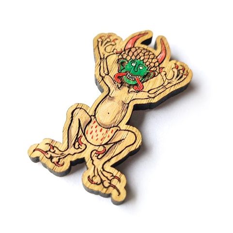 MITTELALTERLICHER PIN ANIMUS CODICIS