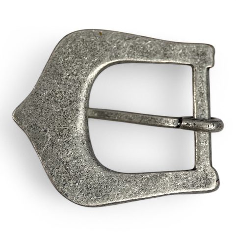 BOUCLE DE CEINTURE VIKING AVEC ORNEMENTS TRESSÉS, ARGENT ANTIQUE