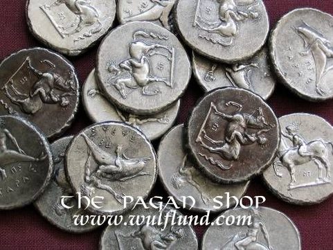 TARAS, DIDRACHM. TIN COIN REPLICA