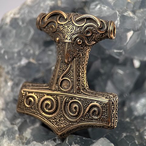 RAVEN THOR HAMER SCANIA, BRONZE, PENDANT