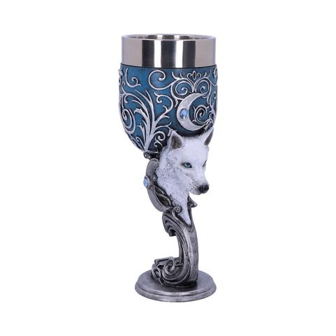 WILD AT HEART TWIN WOLF HEART SET OF TWO GOBLETS