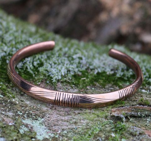 GROOVED BRACELET, BRONZE