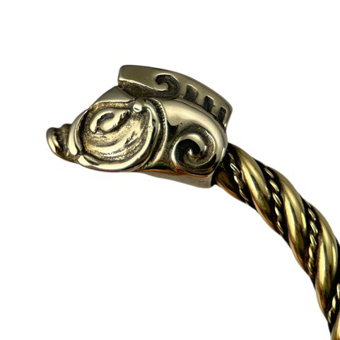 COLLACH, CELTIC BOAR, BRACELET, BRASS