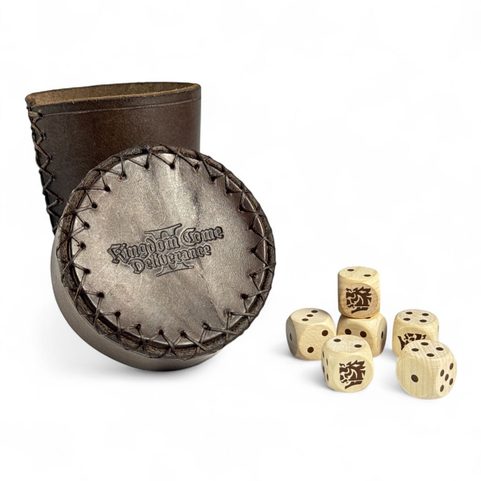 FARKLE DICE WITH CUP, KINGDOM COME: DELIVERANCE, OFFICIAL MERCH