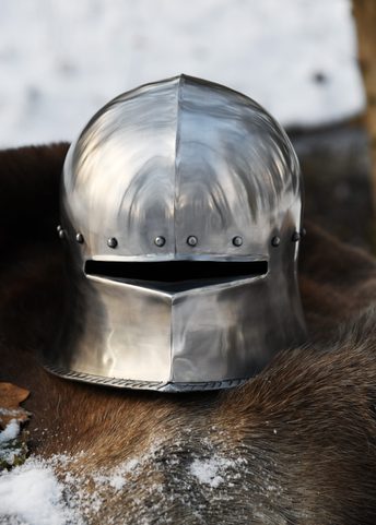 GERMAN SALLET, CA. 1480, MEDIEVAL HELMET