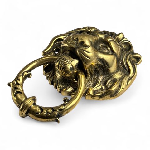 LION, HISTORICAL KNOCKER - BRASS