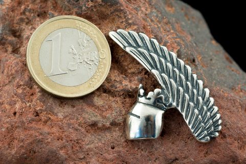 CASQUE, PENDENTIF, ARGENT DE CHEVALIER