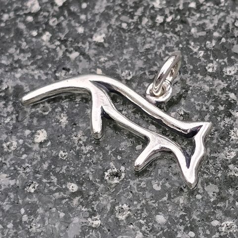 GUMPI, LOUP SAMI, PENDENTIF, ARGENT 925/1000