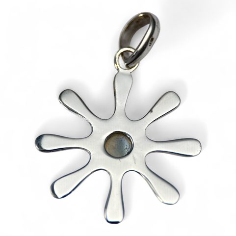 STELLA, SILVER PENDANT, RAINBOW MOONSTONE AG 925/1000