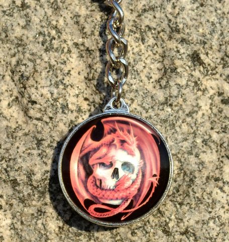 DRAGON, KEYRING, ANNE STOKES