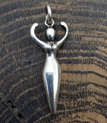 ANCIENT GODDESS, SILVER PENDANT