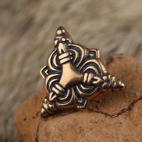 VIKING BELT STUD, BORRE, BRONZE