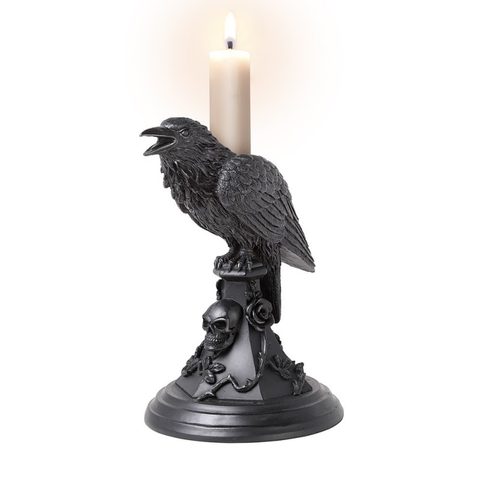 POE'S RAVEN, CANDLESTICK