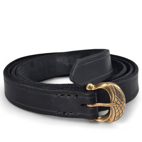 MEDIEVAL LEATHER BELT, BLACK