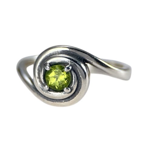NORICA, SILBERRING, PERIDOT, AG 925/1000