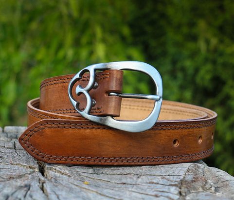 DANTE, QUILTED MEN'S BELT - 100 CM